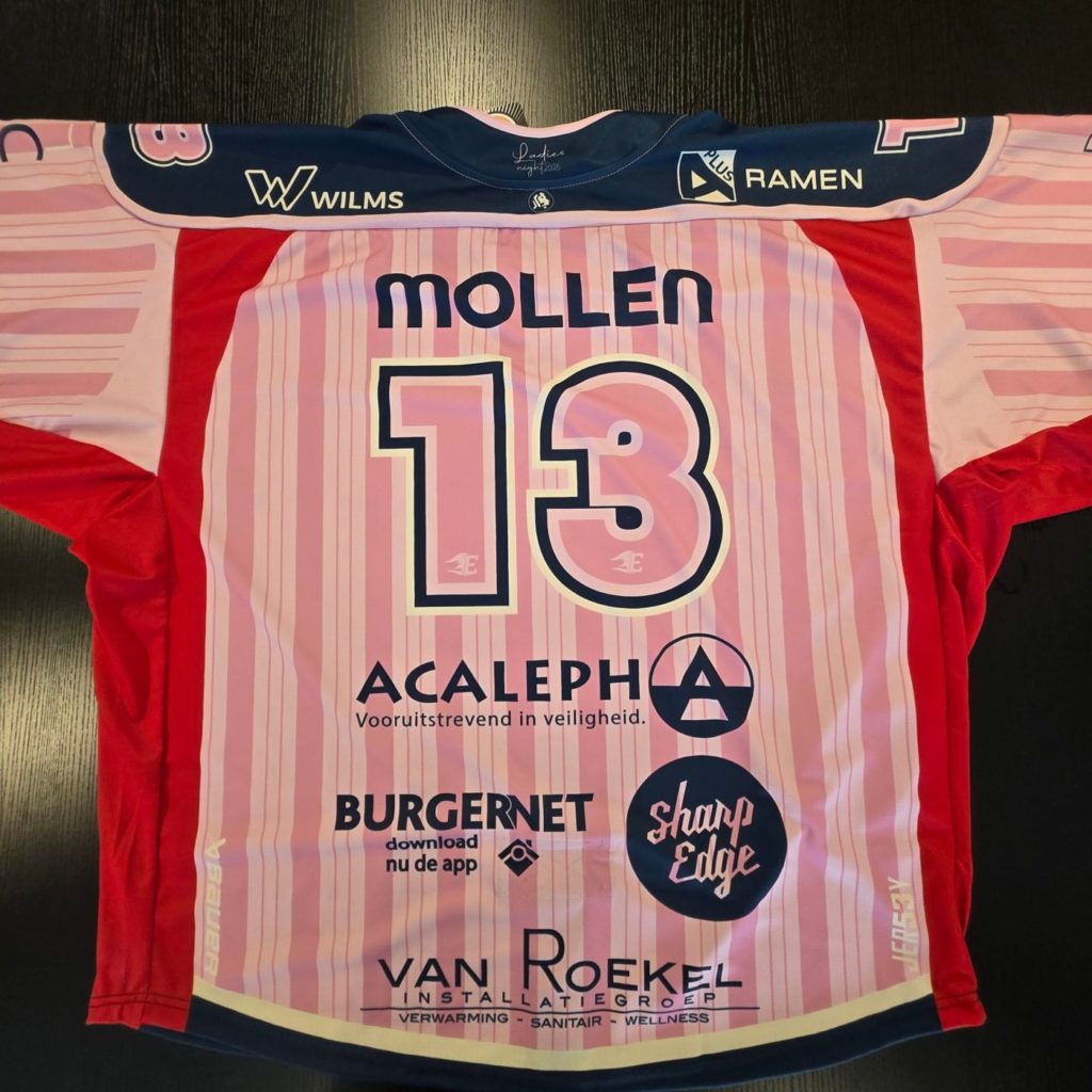 Pinktober-shirt #13 MOLLEN – achterkant