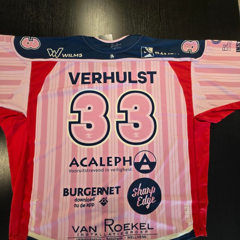 Pinktober-shirt #33 VERHULST – achterkant