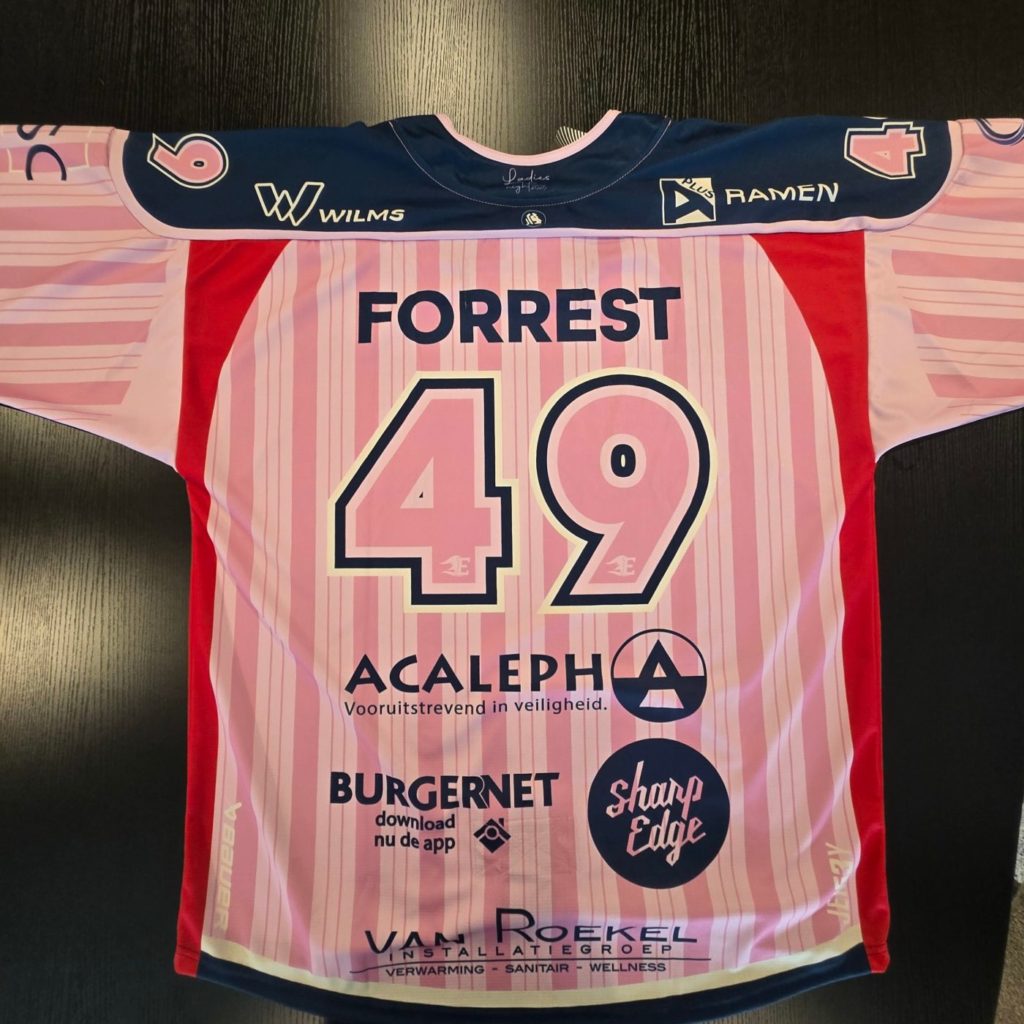 Pinktober-shirt #49 FORREST – achterkant