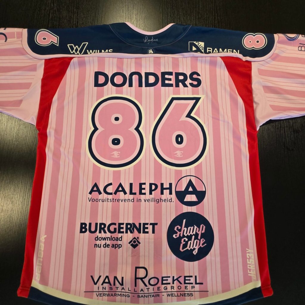 Pinktober-shirt #86 DONDERS – achterkant