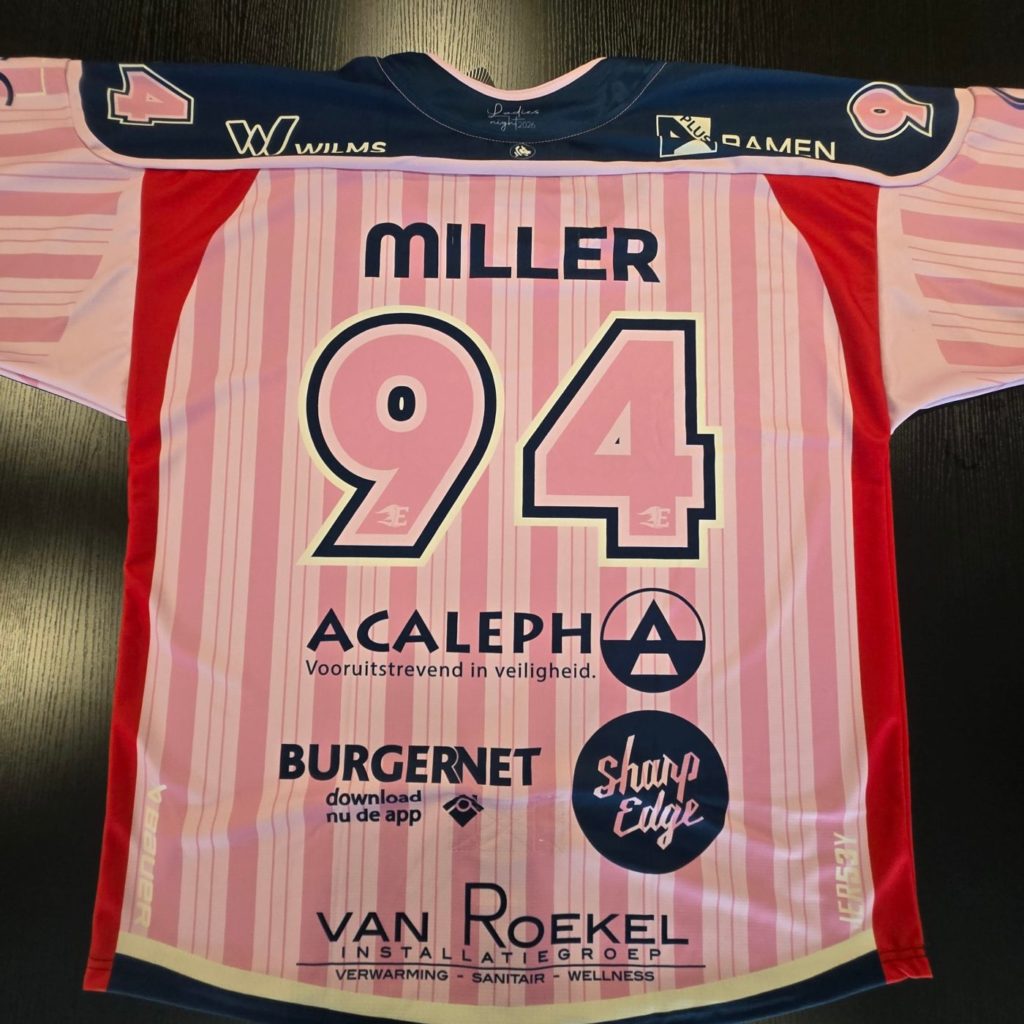 Pinktober-shirt #94 MILLER – achterkant